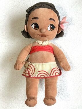 Plush Moana Doll Disney Store Animators Collection Toddler Baby 12” Stuffed Doll